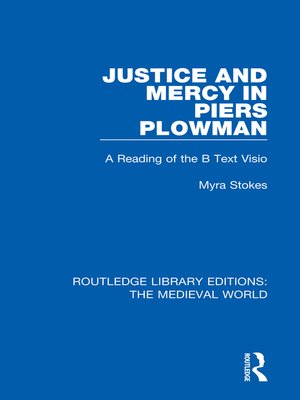 cover image of Justice and Mercy in Piers Plowman